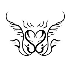 black and white tattoo