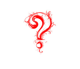 Obraz premium Question mark vector icon. Isolated transparent. Colored outline and filled version