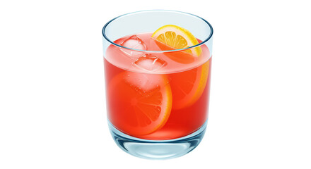 Isolated cocktail with orange slices