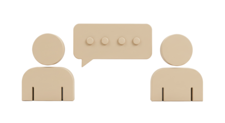 Isolated People Talking