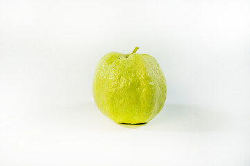 Fresh Guava fruit  isolated on white background with clipping path.