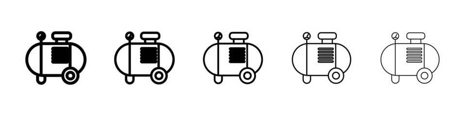 air compressor icon Symbol mark in Outline style