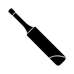 cricket bat icon, cricket bat silhouette vector illustration-simple silhouette illustration of cricket bat, perfect for cricket bat logos and icons