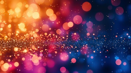 Colorful bokeh lights background