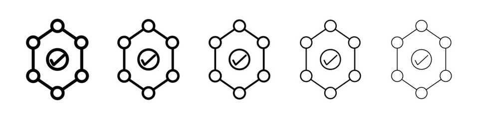 Antioxidant icon Symbol mark in Outline style