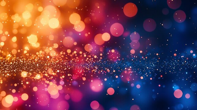 Colorful bokeh lights background