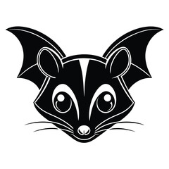 Unique Sugar Glider Silhouette for Modern Prints