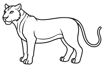  Minimal Liger Line Art