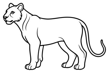  Minimal Liger Line Art