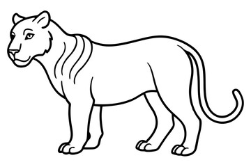  Minimal Liger Line Art
