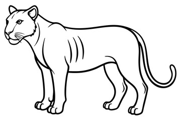  Minimal Liger Line Art