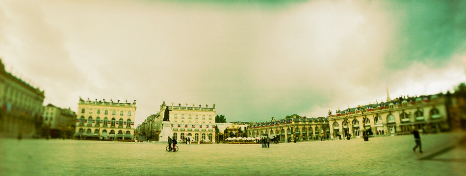 People in a city, Nancy, Meurthe-Et-Moselle, Lorraine, France.