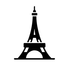 eiffel tower icon, eiffel tower silhouette vector illustration-simple silhouette illustration of eiffel tower, perfect for eiffel tower logos and icons