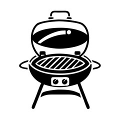 electric grill icon, electric grill silhouette vector illustration-simple silhouette illustration of electric grill, perfect for electric grill logos and icons