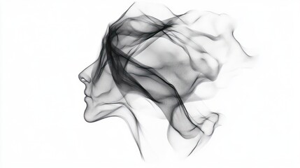 Fototapeta premium Abstract Profile of a Person