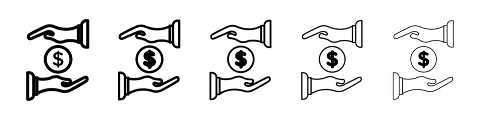 Business and finances icon Symbol mark in Outline style