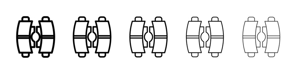 car brake pad icon Symbol mark in Outline style © Krrish