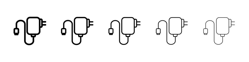 Charger icon Symbol mark in Outline style