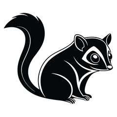 Sleek Sugar Glider Silhouette for Pet Logos