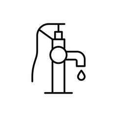 Fountain  vector icon stock illustration