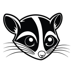 Artistic Sugar Glider Silhouette for Modern Decor