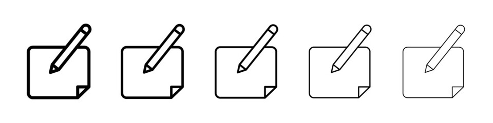 Edit icon Symbol mark in Outline style