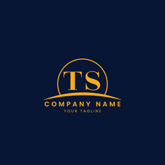 Minimalist Corporate Logo with Initials and Arc Design