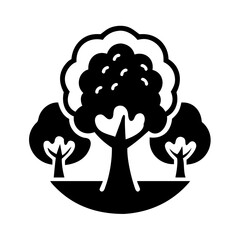 forest conservation icon icon, forest conservation icon silhouette vector illustration-simple silhouette illustration of forest conservation icon, perfect for forest conservation icon logos and icons