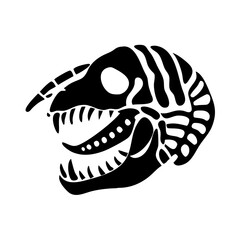 fossil icon, fossil silhouette vector illustration-simple silhouette illustration of fossil, perfect for fossil logos and icons