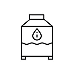 Water Tank vector icon stock illustration