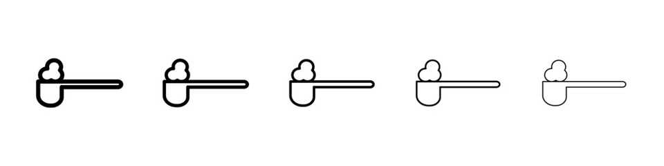 full spoon icon Symbol mark in Outline style