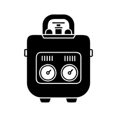 gas meter icon, gas meter silhouette vector illustration-simple silhouette illustration of gas meter, perfect for gas meter logos and icons