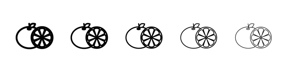 Fototapeta premium grape fruit icon Symbol mark in Outline style