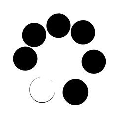 gradient circles icon, gradient circles silhouette vector illustration-simple silhouette illustration of gradient circles, perfect for gradient circles logos and icons