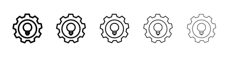 Implementation icon Symbol mark in Outline style