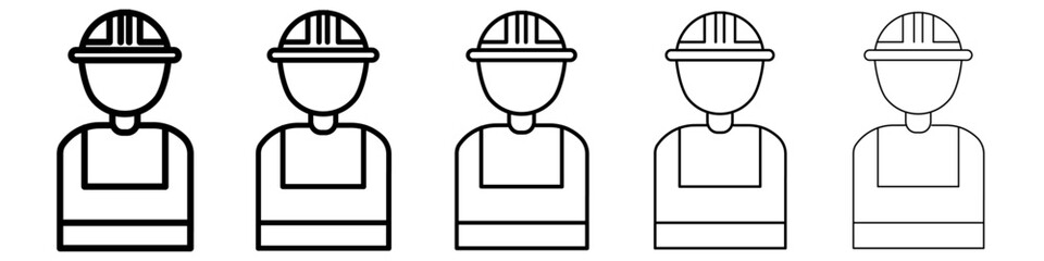 Labour icon Symbol mark in Outline style