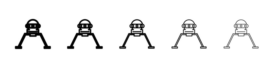 Lander icon Symbol mark in Outline style © Krrish