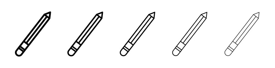 Obraz premium Pencil icon Symbol mark in Outline style