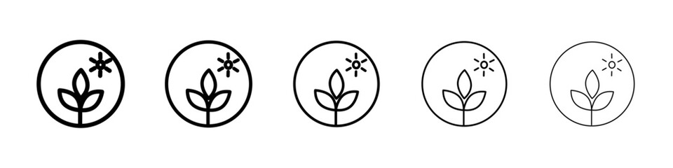 plant based protein icon Symbol mark in Outline style
