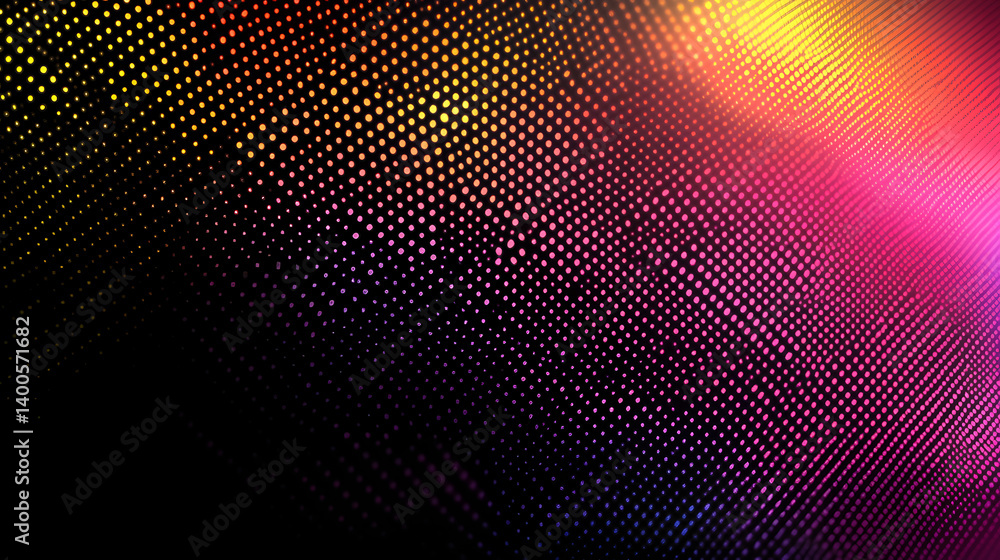 Aufkleber vibrant abstract pattern with a blend of colors and dotted textures, creating a dynamic visual exper