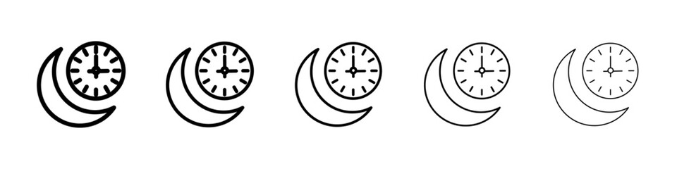 Sahur time icon Symbol mark in Outline style