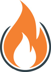 vector illustration of a fire icon