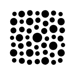 polka dot pattern icon, polka dot pattern silhouette vector illustration-simple silhouette illustration of polka dot pattern, perfect for polka dot pattern logos and icons