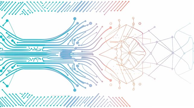 AI Algorithm - Line Background: Unveiling the Visual Tapestry of Computational Intelligence