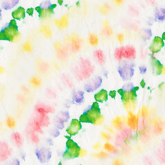 Tie Dye Vector Shirt. Rainbow Stripy Tye Dye. Abstract Mark Batik. Seamless Tie Dye. Vector Grunge Background. Pastel Splash Paint. Stripe Fabric Print. White Endless Culture. Dirty Watercolor Paint.