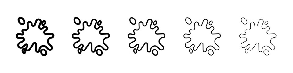Obraz premium Slime icon Symbol mark in Outline style