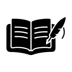 publishing icon icon, publishing icon silhouette vector illustration-simple silhouette illustration of publishing icon, perfect for publishing icon logos and icons