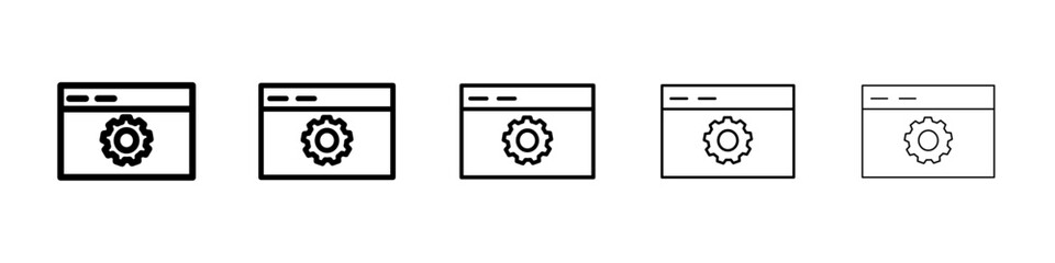 Fototapeta premium Technical icon Symbol mark in Outline style