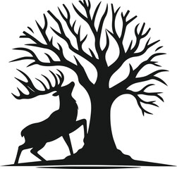Deer vector silhouette