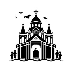 sanctuary icon icon, sanctuary icon silhouette vector illustration-simple silhouette illustration of sanctuary icon, perfect for sanctuary icon logos and icons